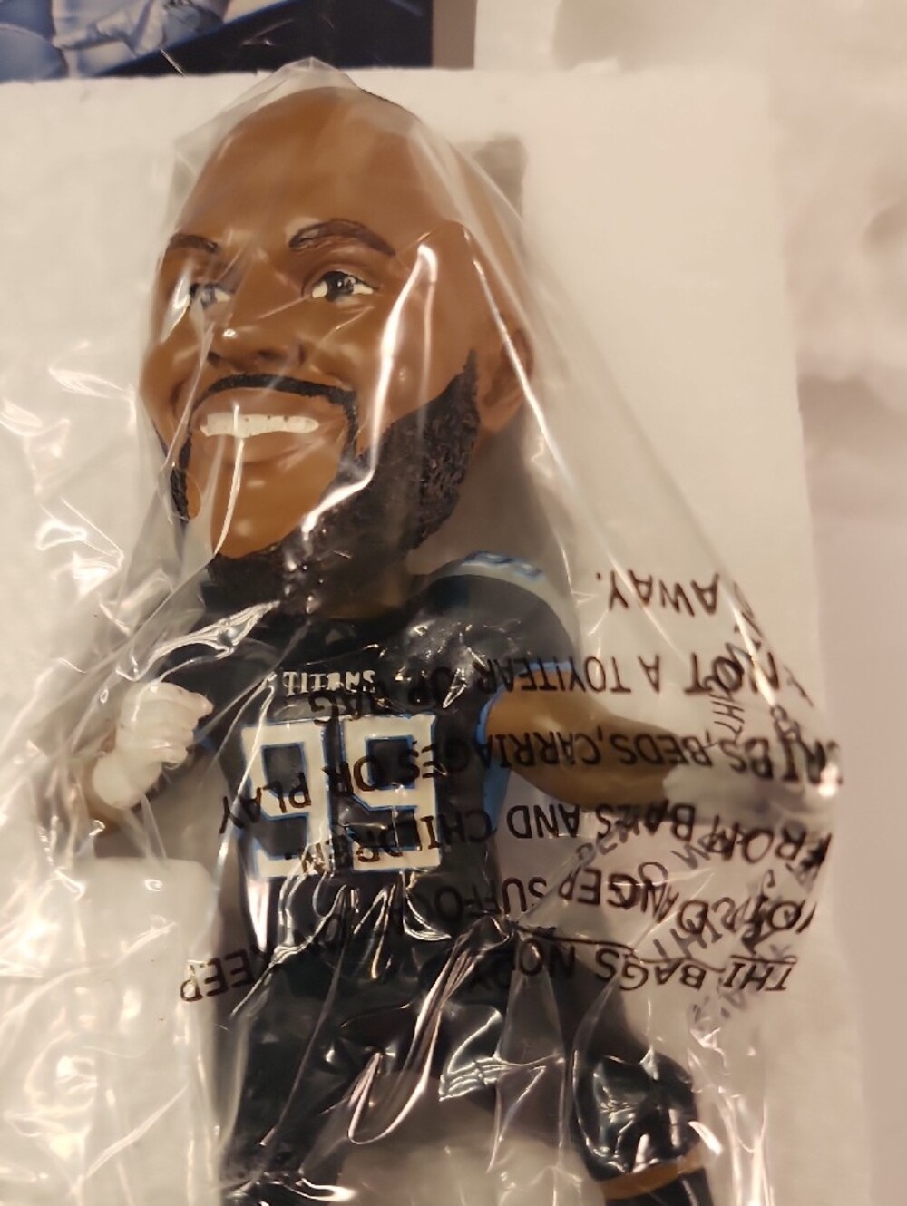 Jurrell Casey Tennessee Titans Bobblehead: Exclusive Member Gift 2018 - Picture 4 of 6